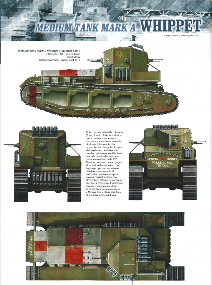 Char Anglais 14-18 En Tôle Camouflée – Jouet Mécanique Vintage France